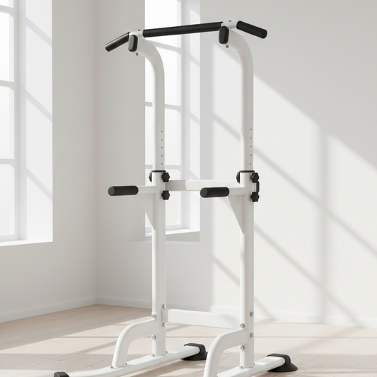 Multi-Function Power Tower for Pull-Ups and Dips