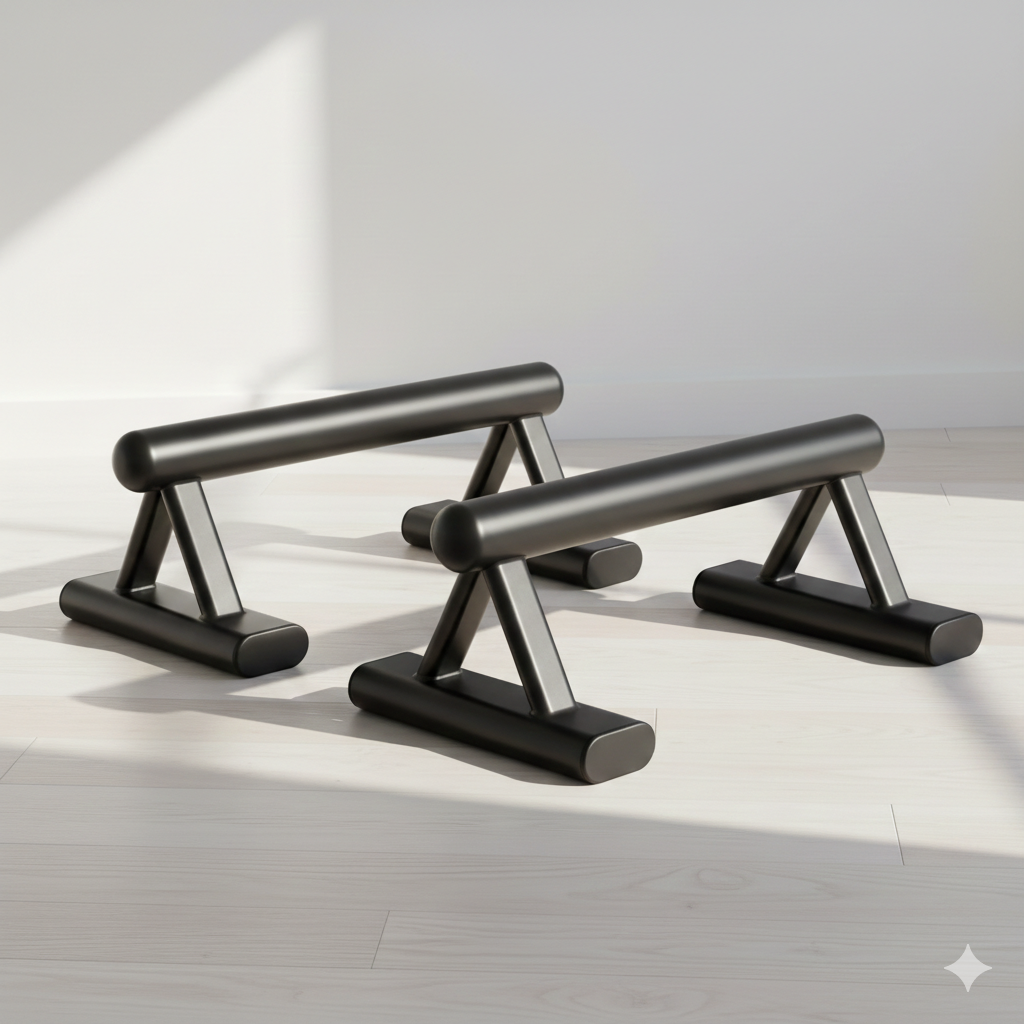 Low Parallettes With Metal Handles