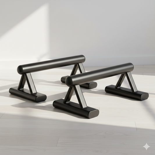 Low Parallettes With Metal Handles